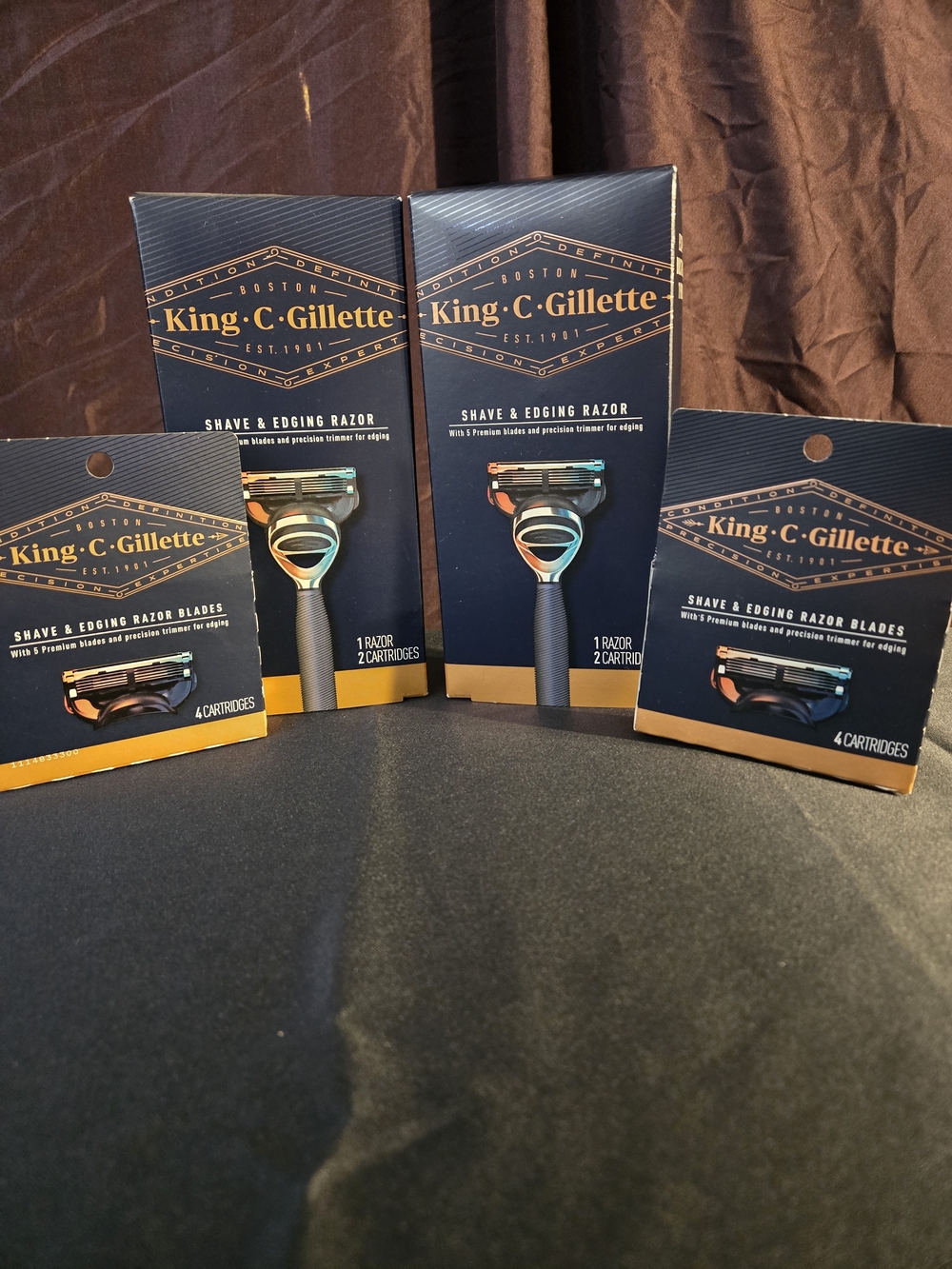 Men’s Shave & Edging Razor + Replacement Blades – King C Gillette